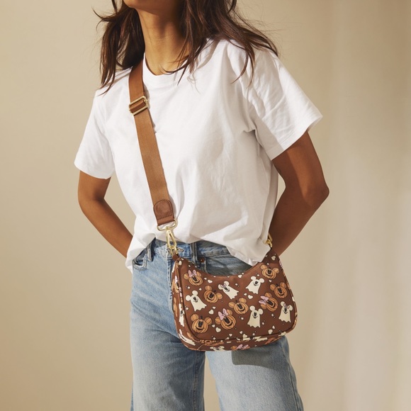 Stoney Clover Lane Disney Mickey & Friends Halloween Curved Crossbody Bag Ltd Ed - Picture 4 of 8